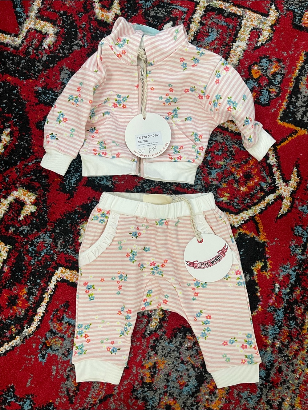 NWT $84 Paper Wings Baby Jogging Set
